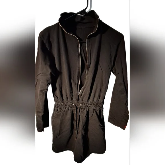 Nasty Gal Zip 'Em Into Shape Long Sleeve Zip-Up Sweatshirt Dress 2X Host Pick - Picture 5 of 15